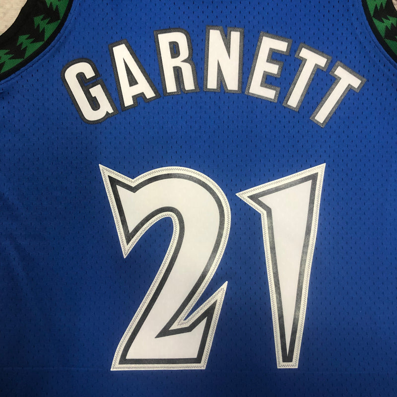 Camiseta sin mangas Mitchell &amp; Ness de visitante de Minnesota Timberwolves 03/04