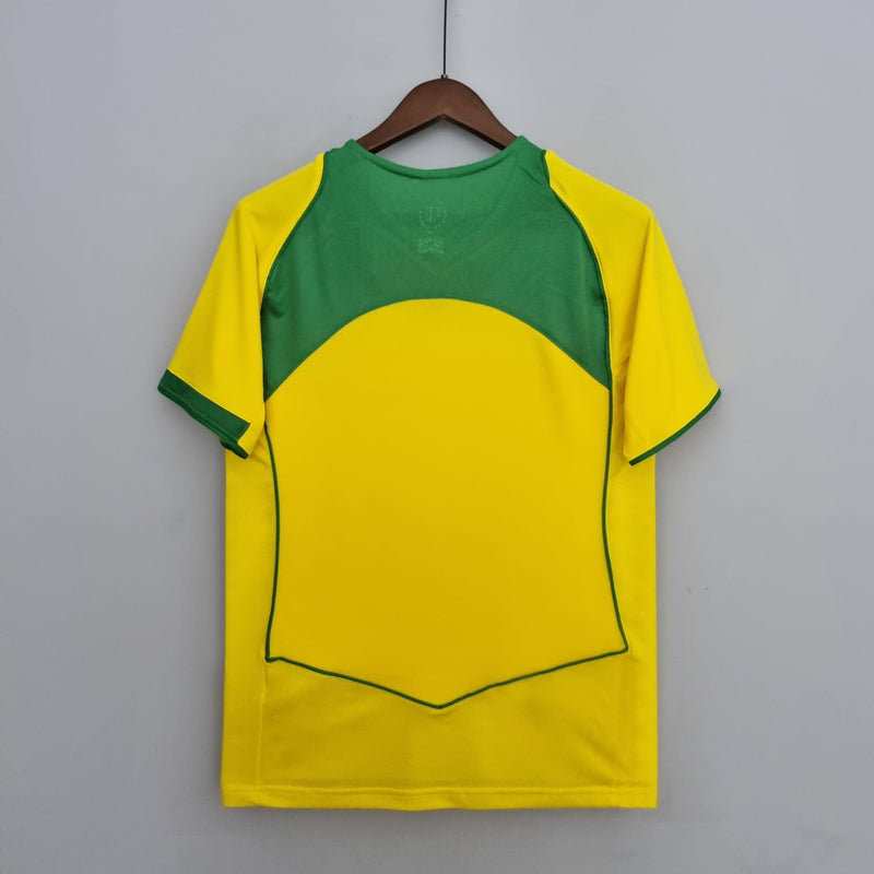 Camiseta retro local de la selección nacional de Brasil 2004/06
