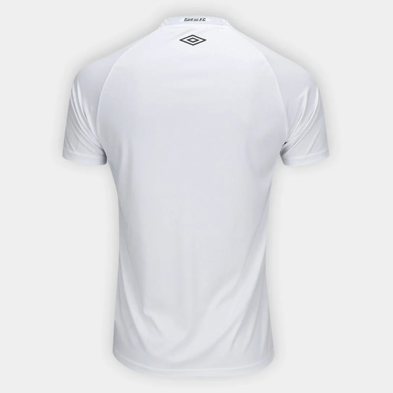 Camiseta de aficionado Umbro Santos I 25/26 s/n para hombre - Blanco y gris 