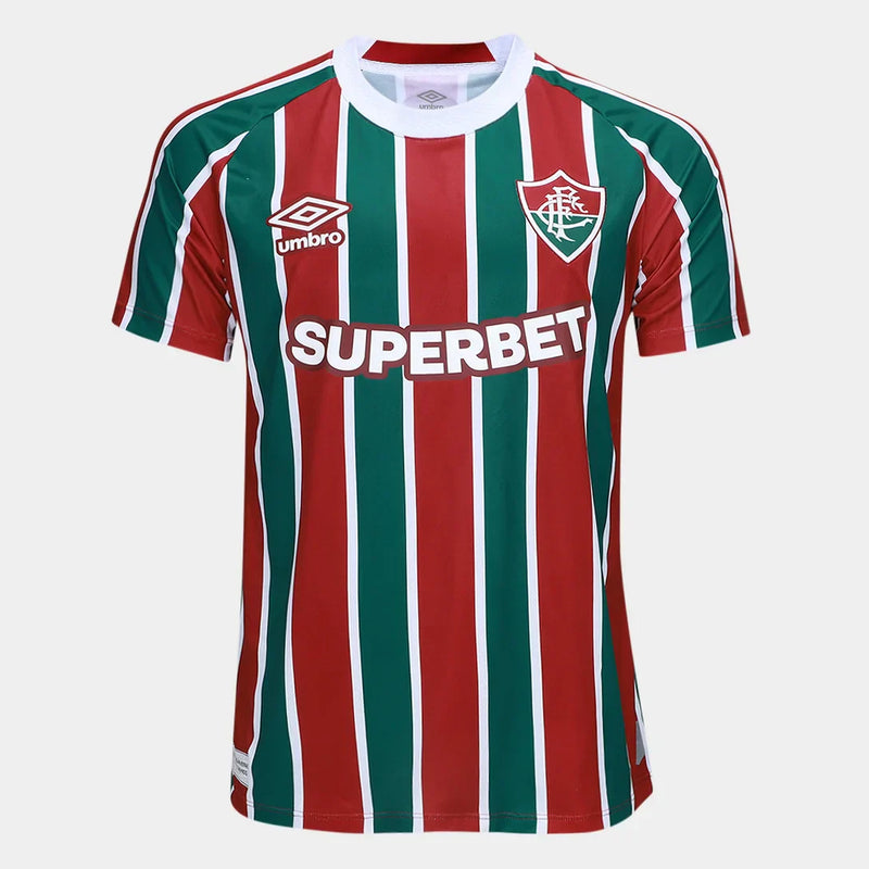 Camiseta de aficionado Umbro Fluminense Local 25/26 s/n para hombre - Verde+Rojo 