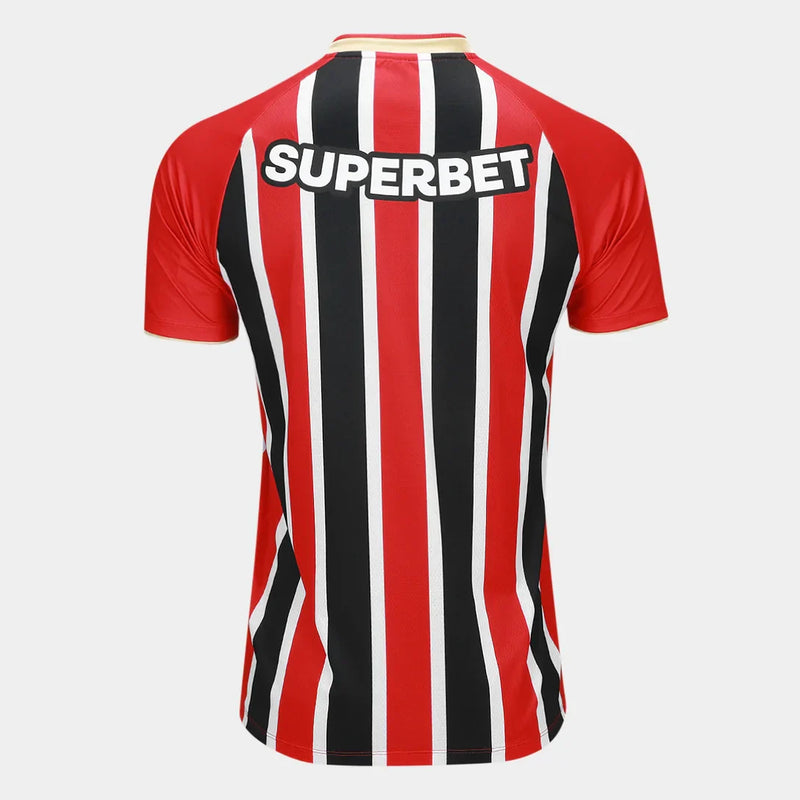Camiseta New Balance Sao Paulo II 25/26 para hombre - Rojo y blanco 