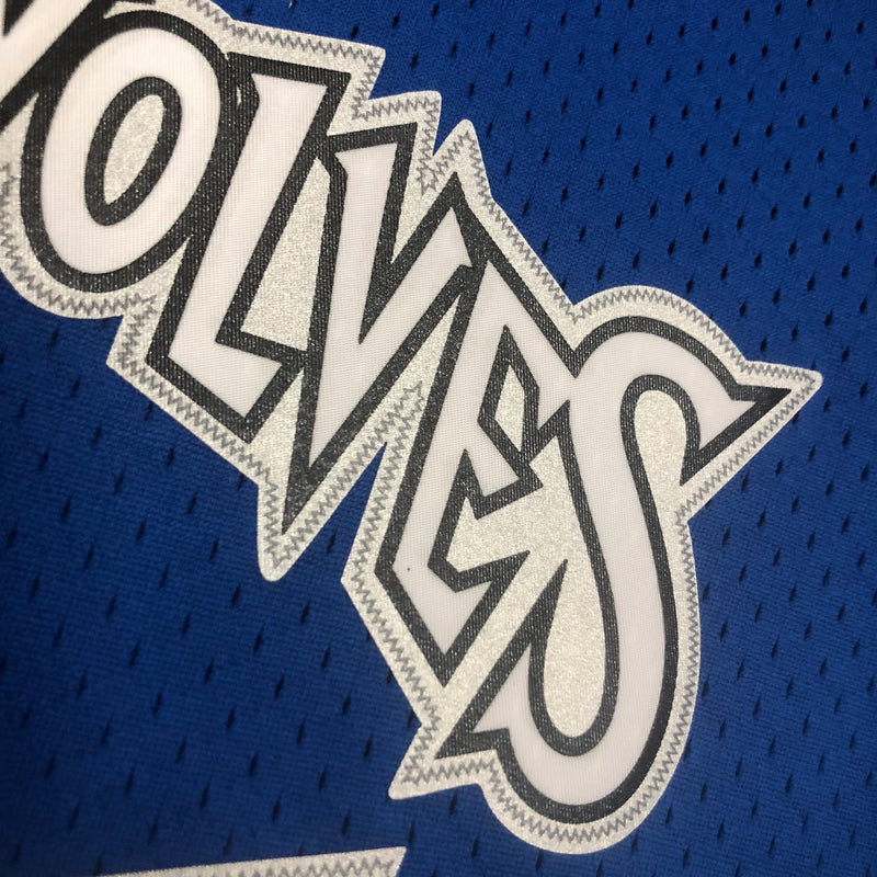 Camiseta sin mangas Mitchell &amp; Ness de visitante de Minnesota Timberwolves 03/04
