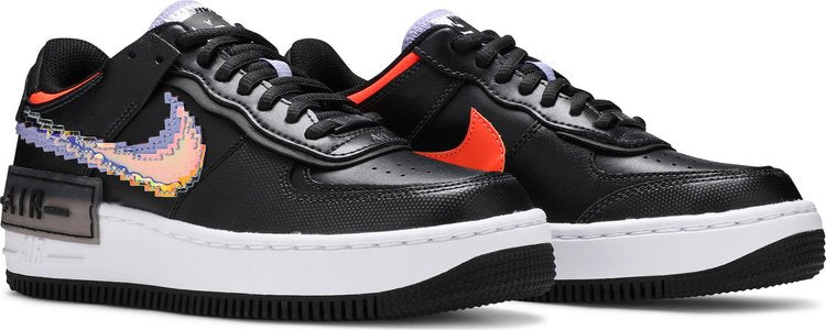 Nike Air Force 1 Shadow SE 'Pixel Swoosh' - Negro apagado