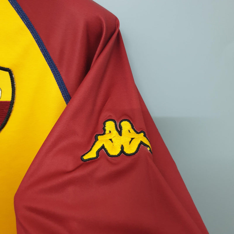 Camiseta retro local de la AS Roma 2001/02