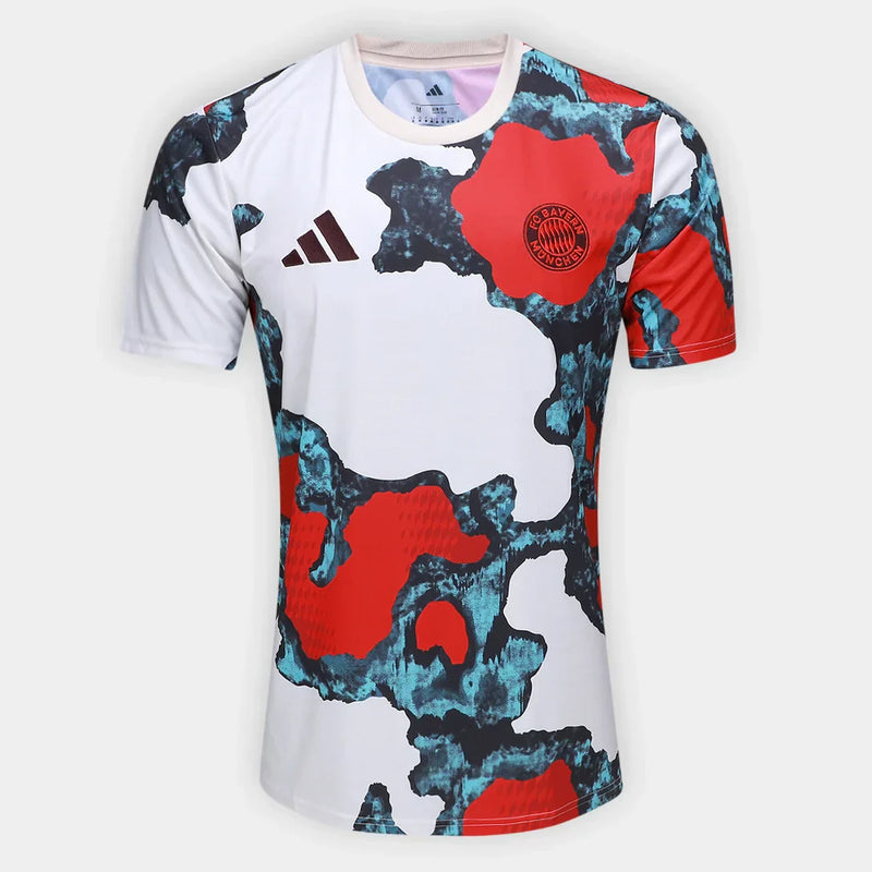 Camiseta de presentación Adidas del Bayern Múnich 25/26 para hombre - Blanco y rojo 