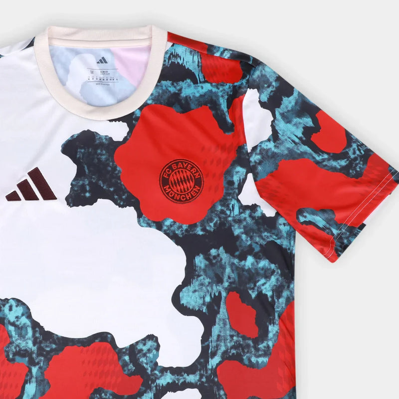 Camiseta de presentación Adidas del Bayern Múnich 25/26 para hombre - Blanco y rojo 