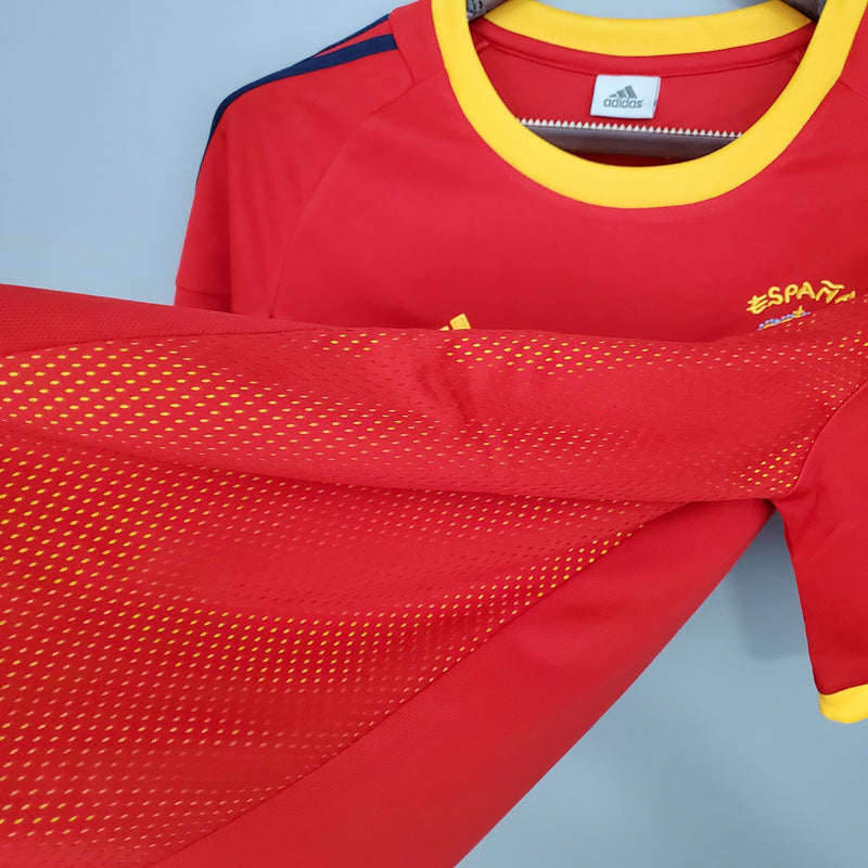 Camiseta local de España (1) 2002 Adidas Retro para hombre