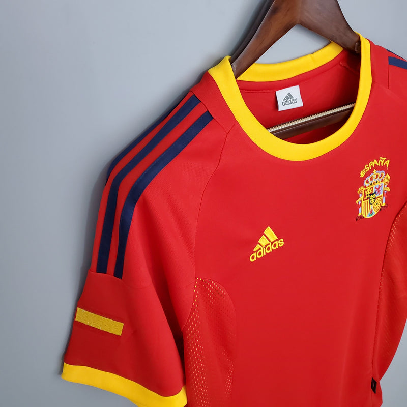 Camiseta local de España (1) 2002 Adidas Retro para hombre