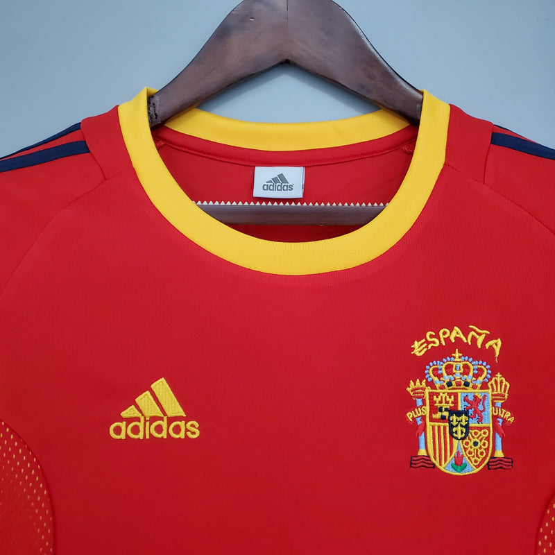 Camiseta local de España (1) 2002 Adidas Retro para hombre