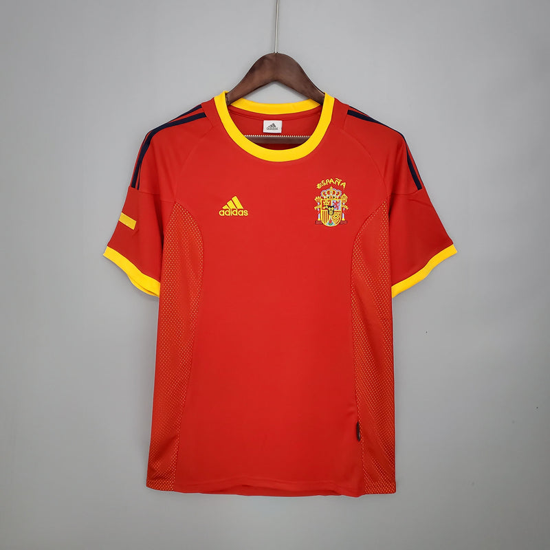 Camiseta local de España (1) 2002 Adidas Retro para hombre