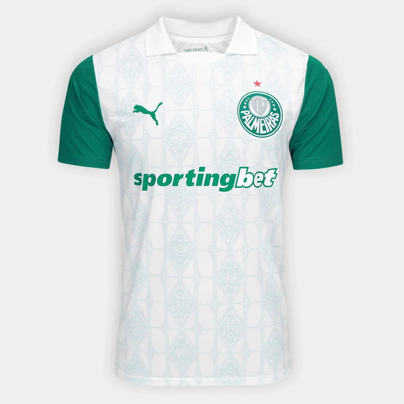 Camiseta de aficionado Puma Palmeiras II 25/26 para hombre, talla n.° 2, color blanco 
