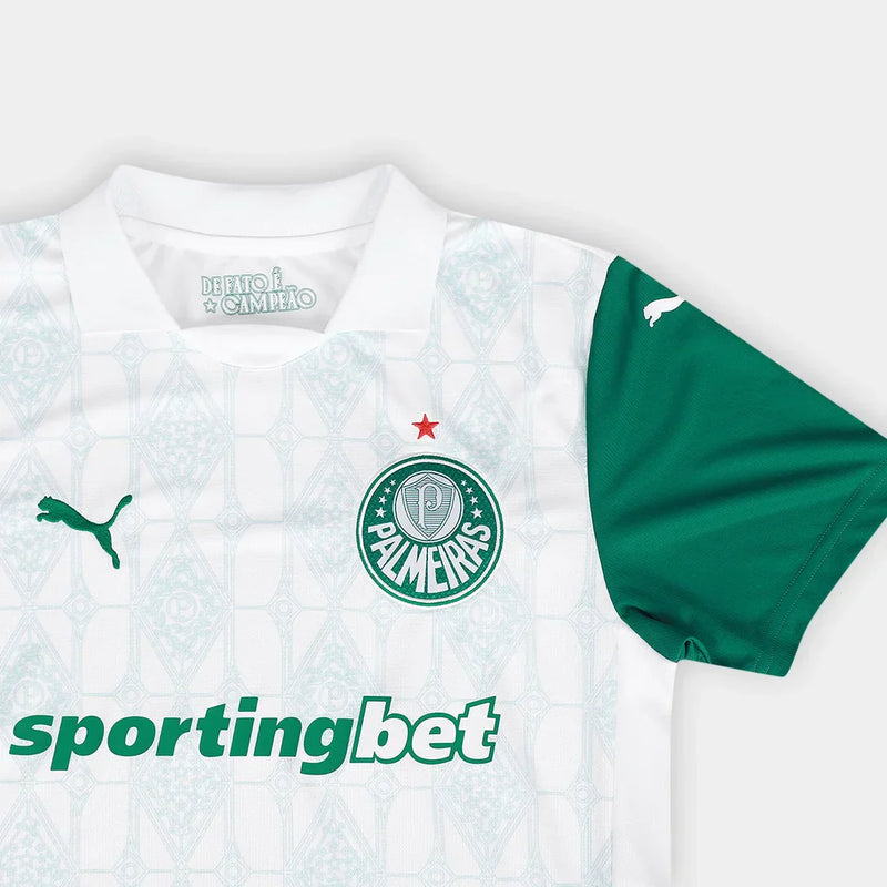 Camiseta de aficionado Puma Palmeiras II 25/26 para hombre, talla n.° 2, color blanco 
