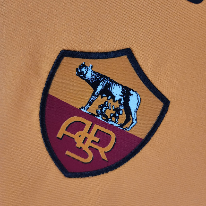 Camiseta de local de la Roma (1) 2005/06 Diadora Retro de manga larga para hombre