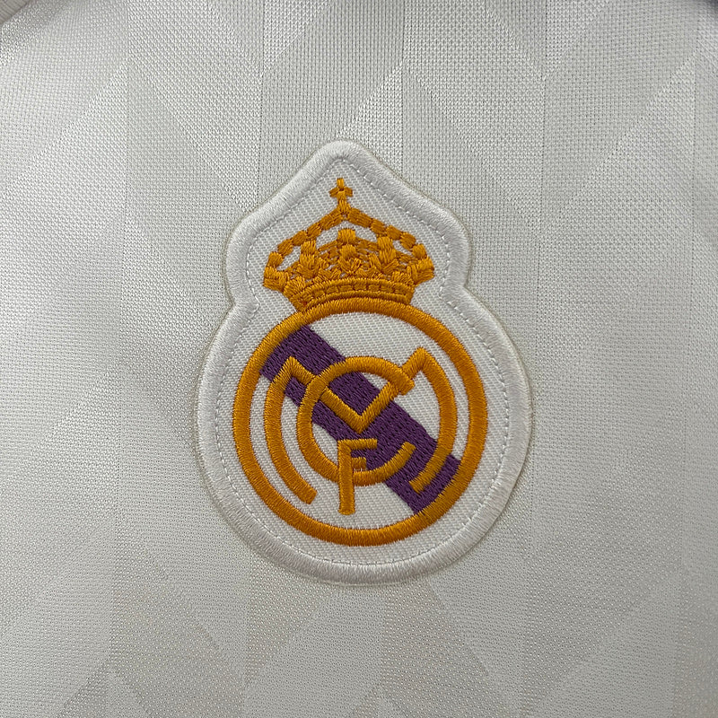 Camiseta retro local del Real Madrid 1988/89