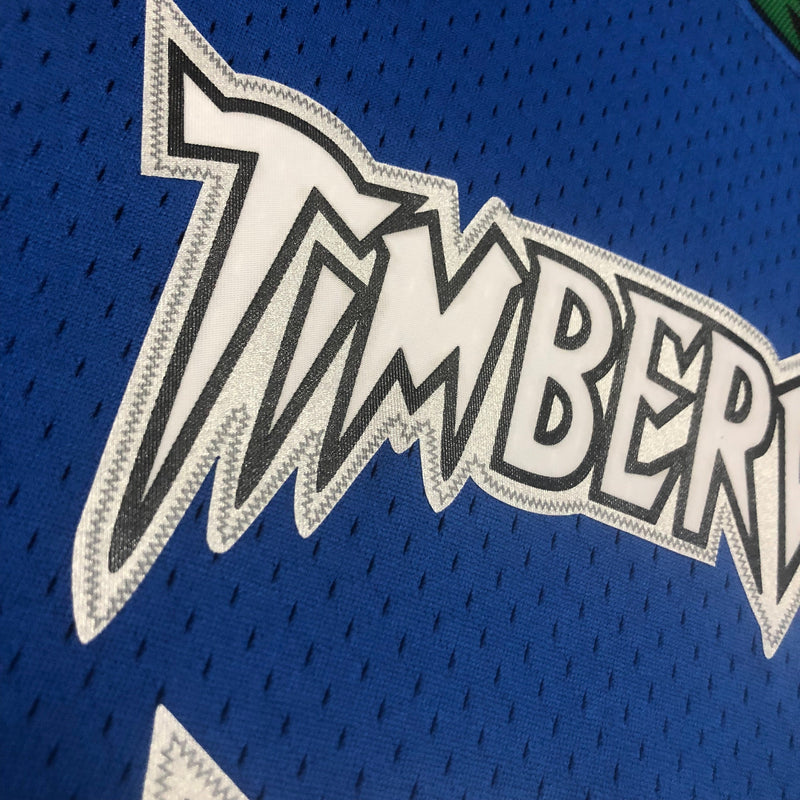 Camiseta sin mangas Mitchell &amp; Ness de visitante de Minnesota Timberwolves 03/04